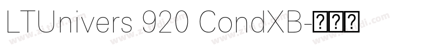 LTUnivers 920 CondXB字体转换